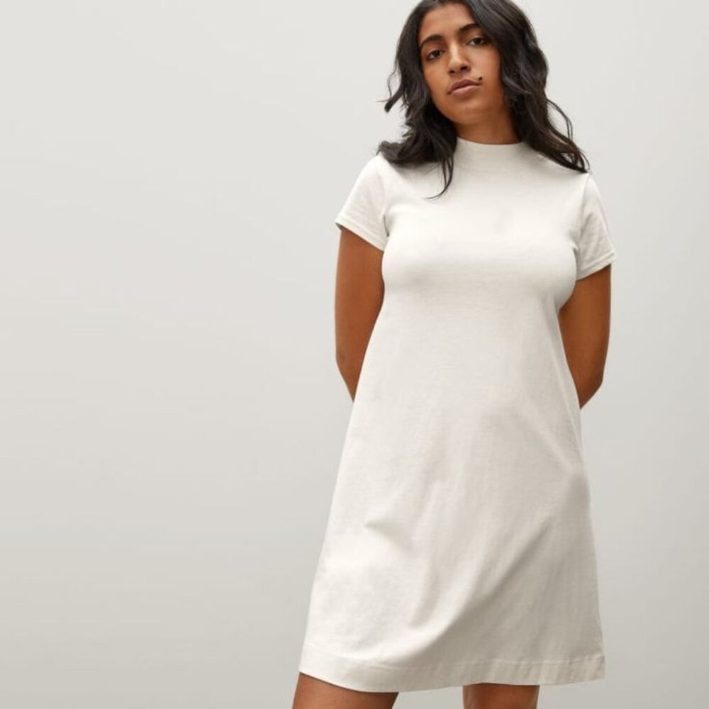 NWT Everlane The Weekend Swing Dress in Cotton Size Medium